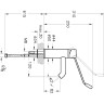Смеситель для раковины VITRA AQUAMED SOLID S локтевой A42312WSA